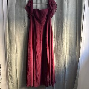 Azazie Burgundy formal Dress